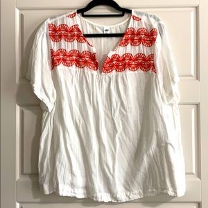 Old Navy Embroidered Blouse size XXL